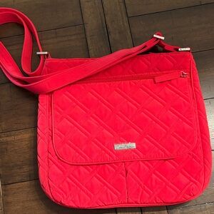 Vera Bradley Bright Red Quilted Crossbody Bag